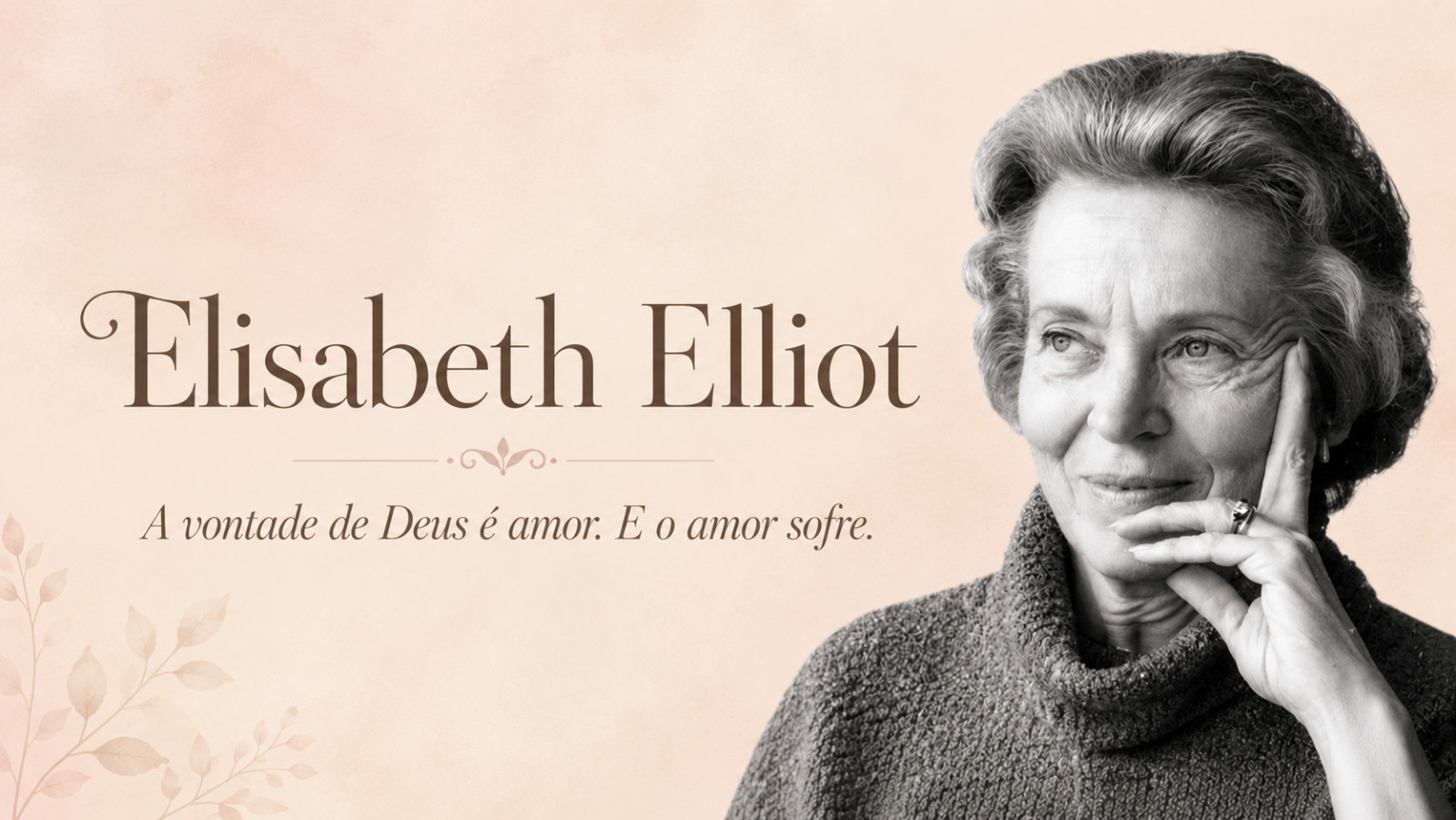 Elisabeth Elliot: A Vida, a Fé e o Legado de uma Mulher que Confiou em Deus Até ao Fim
