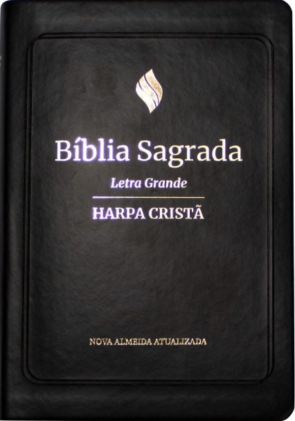 Bíblia Sagrada NAA com letra grande e harpa cristã