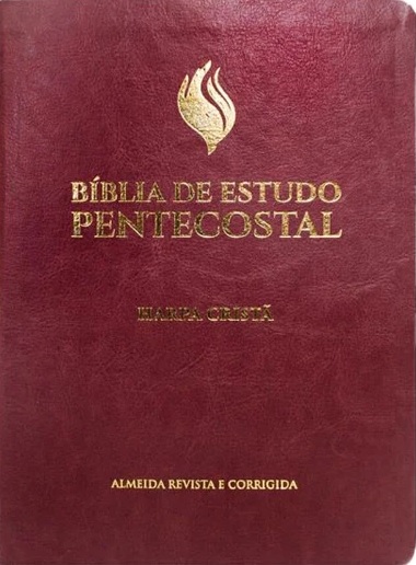 Bíblia de estudo Pentecostal com harpa cristã
