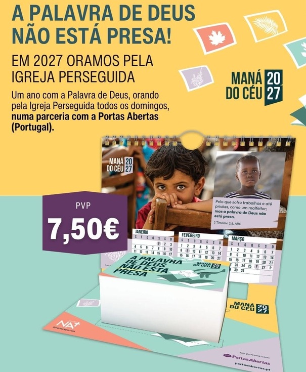 Calendário Maná do Céu 2027